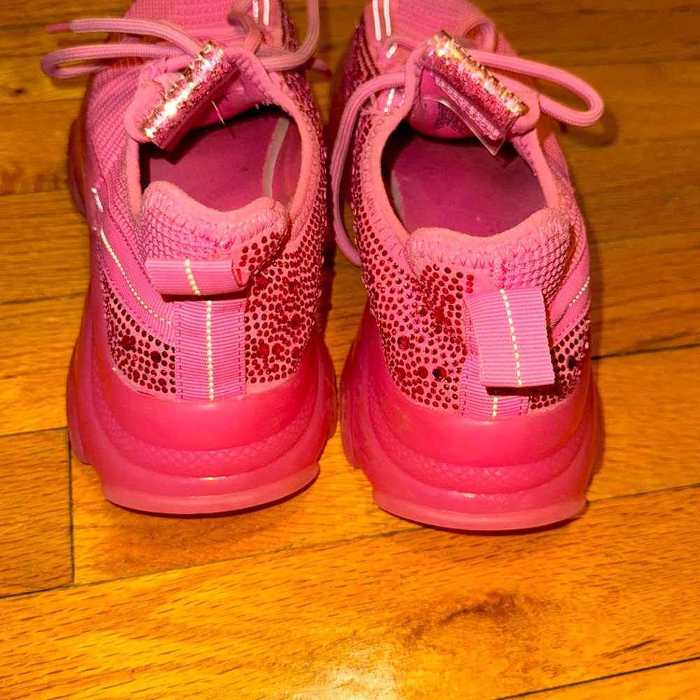 Steve Madden Maxima Rhinestone Sneakers Size 5 - Picture 4 of 8